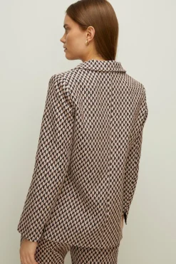 Online Oasis Geo Jacquard Tailored Blazer Co-Ord Multi