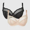 Outlet Oasis Gorgeous Dd+ 2 Pack Tabitha Non-Pad Balcony Bra Fawn