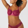 New Oasis Gorgeous Heritage Bloom Non Pad Balcony Bra Red