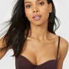Sale Oasis Gorgeous Lace Cradle Strapless Bra Chocolate