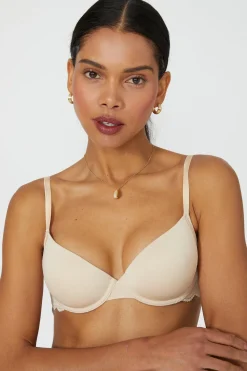Discount Oasis Gorgeous Smooth Lace T-Shirt Bra Nude