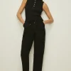 Discount Oasis High Neck Knitted Vest Green