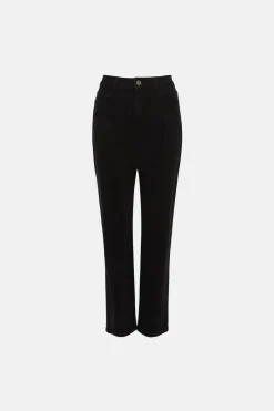Outlet Oasis High Rise Straight Leg Jean Black