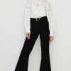 Discount Oasis High Waist Cord Flare Black