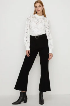 Discount Oasis High Waist Cord Flare Black