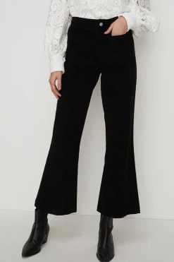 Discount Oasis High Waist Cord Flare Black