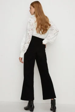 Discount Oasis High Waist Cord Flare Black