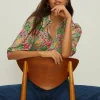 New Oasis Jersey Crepe Floral Shirt Multi