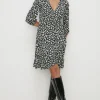 Online Oasis Jersey Wrap Mini Dress Animal