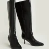 New Oasis Knee High Stiletto Boot Black