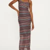 Best Oasis Knit Look Stripe Midaxi Multi
