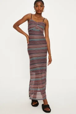 Best Oasis Knit Look Stripe Midaxi Multi