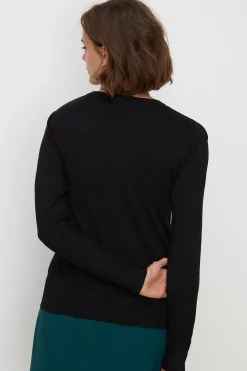 Sale Oasis Knitted Crew Jumper Black