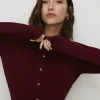 New Oasis Knitted Crew Neck Cardigan Cobalt