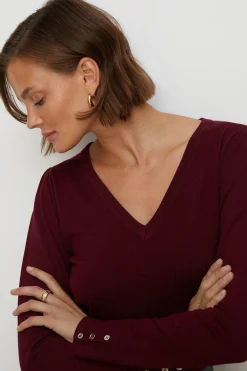 Fashion Oasis Knitted V Neck Jumper Cobalt