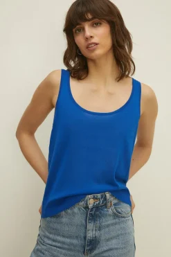 Online Oasis Knitted Vest Top Cobalt