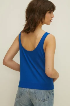 Online Oasis Knitted Vest Top Cobalt
