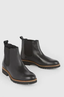 Online Oasis Leather Chelsea Boot Black