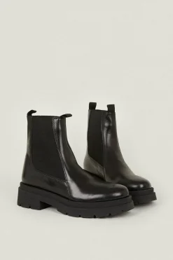 Outlet Oasis Leather Chunky Chelsea Boot Brown