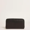 Sale Oasis Leather Zip Around Purse Tan