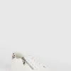 Fashion Oasis Leopard Zip Detail Trainers White