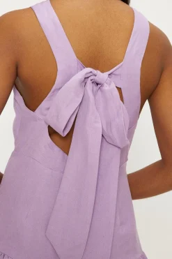 Best Oasis Linen Mix Midi Dress Lilac