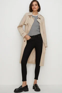 Outlet Oasis Long Jade Organic Mid Rise Skinny Jean Black