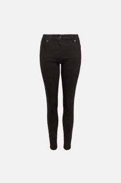 Outlet Oasis Long Jade Organic Mid Rise Skinny Jean Black