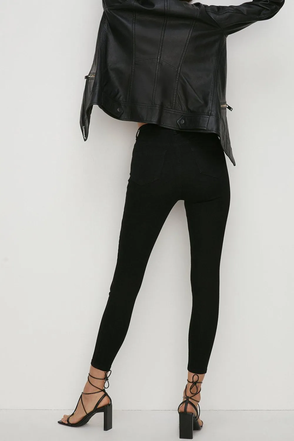 Fashion Oasis Long Lily Organic High Rise Skinny Jean Black