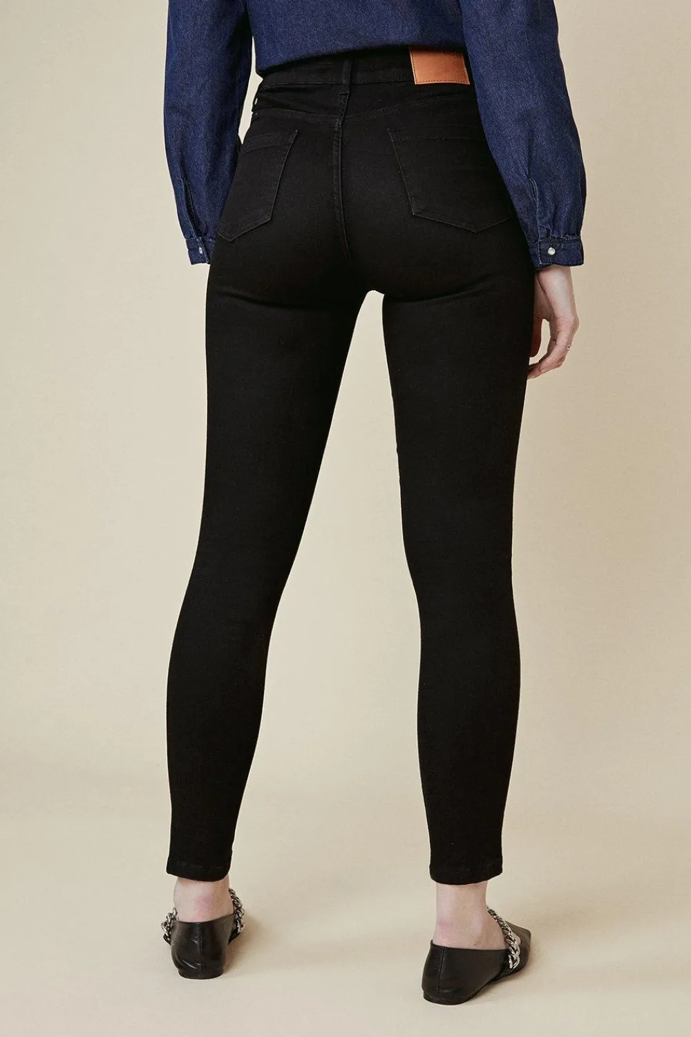 Fashion Oasis Long Lily Organic High Rise Skinny Jean Black