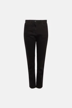 Online Oasis Long Organic Authentic Mom Jean Black
