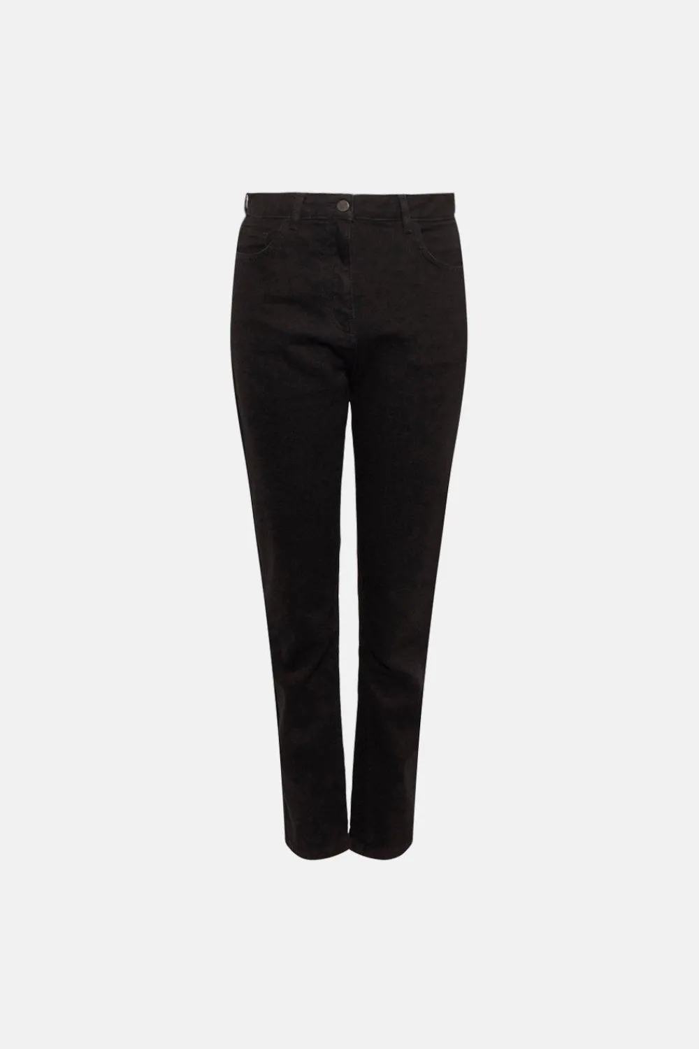 Online Oasis Long Organic Authentic Mom Jean Black