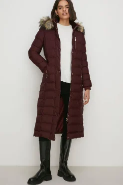Best Oasis Longline Heat Seal Puffer Jacket Black