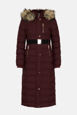 Best Oasis Longline Heat Seal Puffer Jacket Black