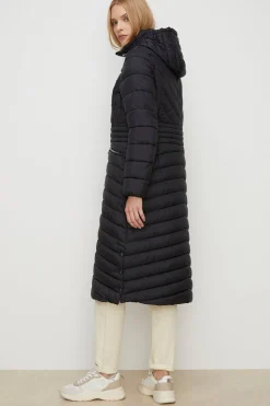 New Oasis Longline Padded Packable Jacket Black