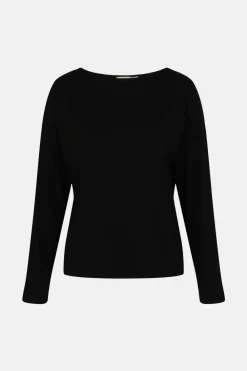 Discount Oasis Lounge Batwing Top Black