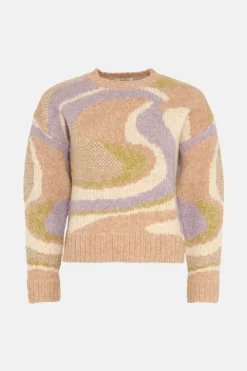 Discount Oasis Marble Swirl Jacquard Jumper Multi