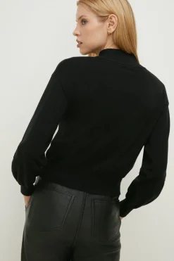 Fashion Oasis Merry Cact-Mas Pom Pom Christmas Jumper Black