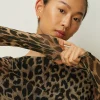 Discount Oasis Mesh Tie Back Mini Dress Animal