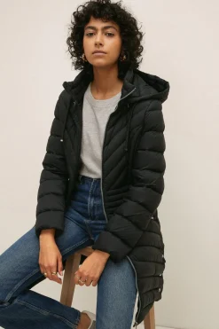Outlet Oasis Midi Padded Packable Coat Stone