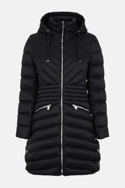 Outlet Oasis Midi Padded Packable Coat Stone