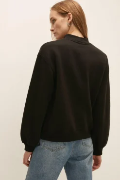 Outlet Oasis Mock Neck Sweat Black