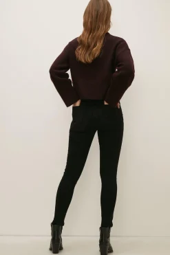 Sale Oasis Nina High Waisted Skinny Jean Washed Black