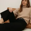 New Oasis Organic Crop Wide Leg Jean Indigo