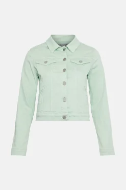 Online Oasis Organic Denim Fitted Jacket Black