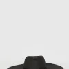 Sale Oasis Oversized Fedora Straw Hat Black