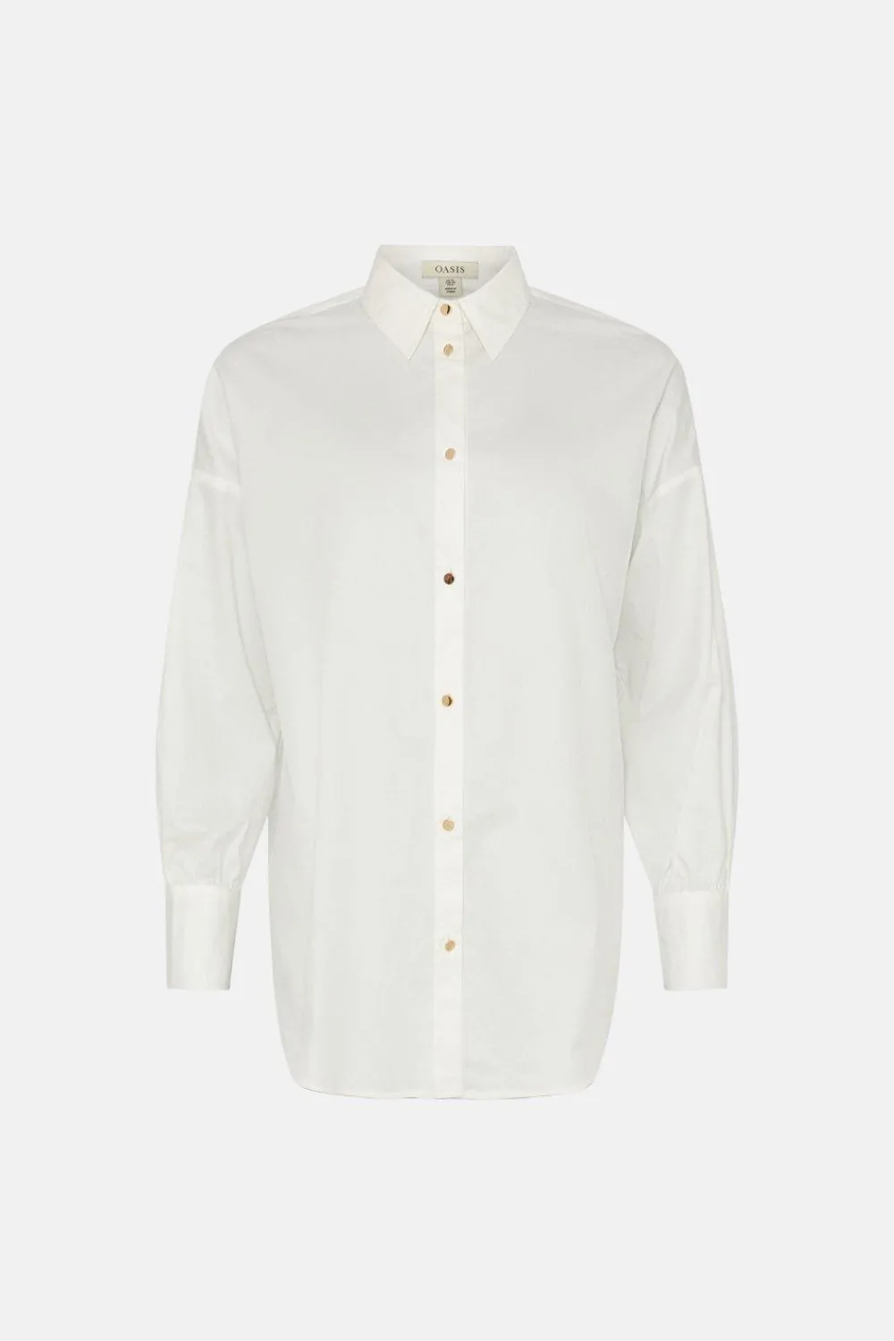 Best Oasis Oversized Poplin Shirt White