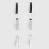 Clearance Oasis 3 Pack Hoop Earrings Silver