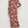 Best Oasis Paisley Jacquard Tie Back Knitted Midi Dress Multi