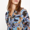 New Oasis Paisley Pocket Front Chiffon Shirt Multi